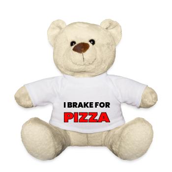 Pizza - Teddy Bear - white - Front
