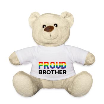 Proud Brother - Teddy Bear - white - Front