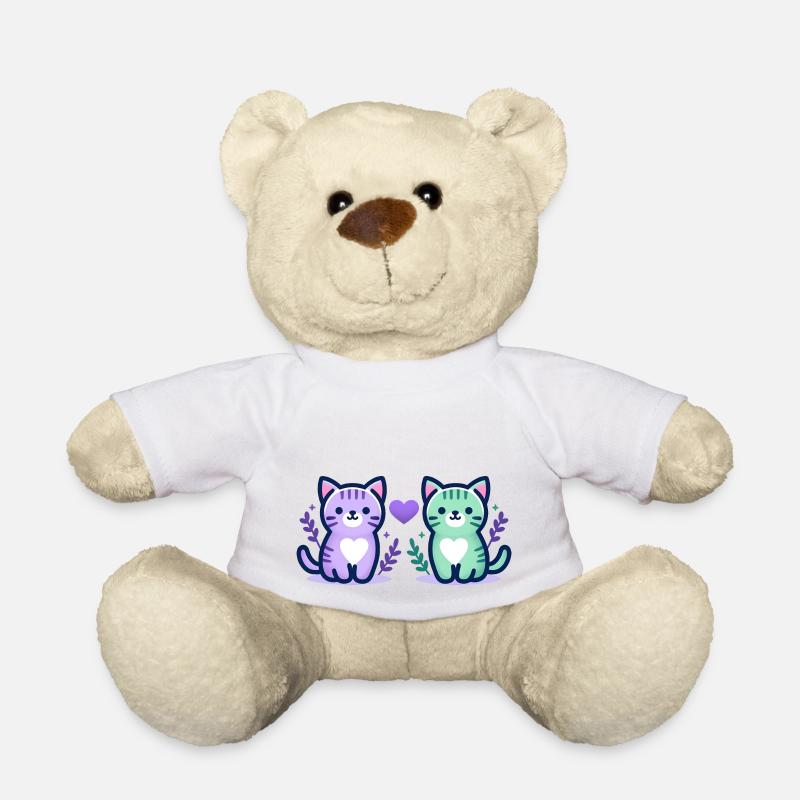 Amour des chats - Nounours - blanc