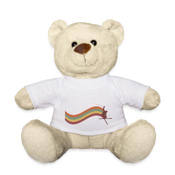 Ski fahren Ski Motiv für Schi Fahrer Schifahrer - Teddy - Weiß - Vorne