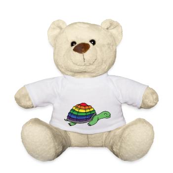 Pride Schildkröte (Schildkröt*innen Collection) - Teddy - Weiß - Vorne