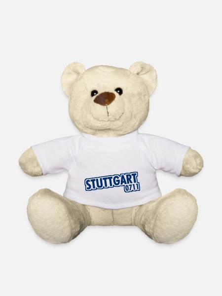 Stuttgart - 0711 - Vorwahl - Baden-Württemberg - Teddy - Weiß