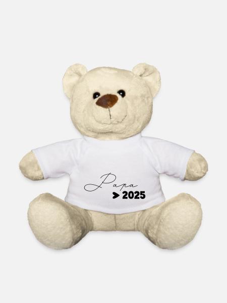 Papa 2025 - Nounours - blanc