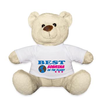 Best SOBRINA on the planet - Teddy Bear - white - Front