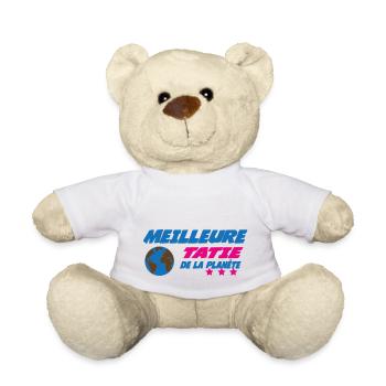 Meilleure TATIE de la planète - Nounours - blanc - Devant