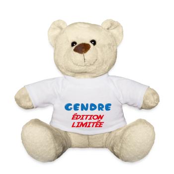 Limited edition GENDRE - Teddy Bear - white - Front