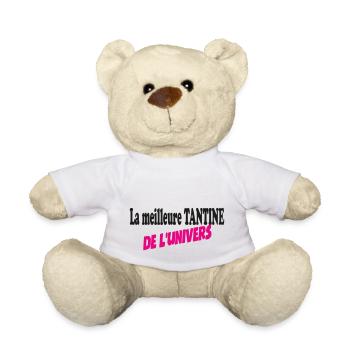 La meilleure TANTINE de l'univers - Nounours - blanc - Devant