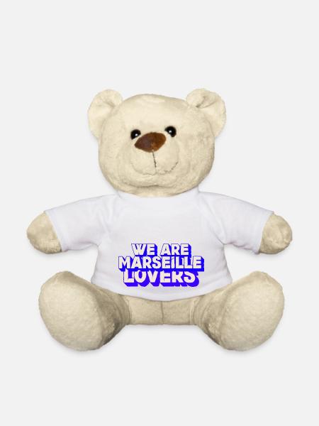 nous sommes des amoureux de Marseille - Nounours - blanc