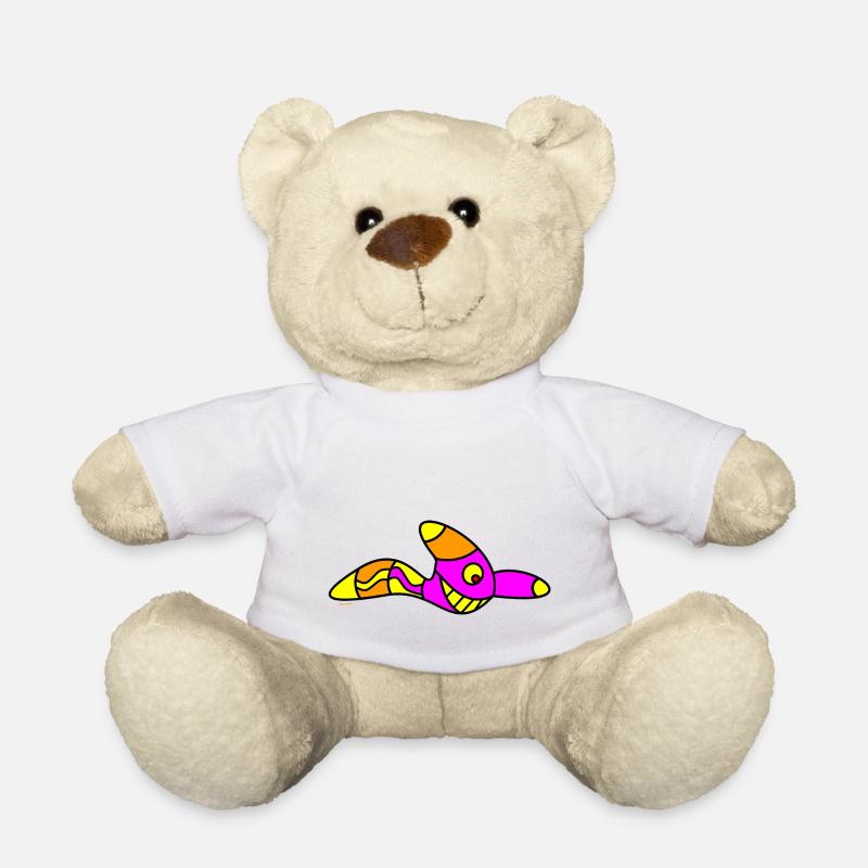 Wurm shirt - Teddy - Weiß