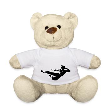 bruce lee - Teddy Bear - white - Front