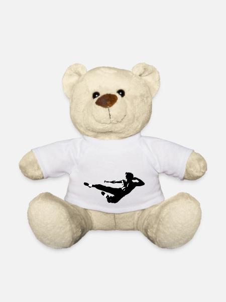 bruce lee - Teddy Bear - white