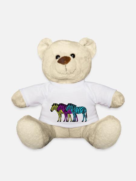 Zebras - Teddy - Weiß