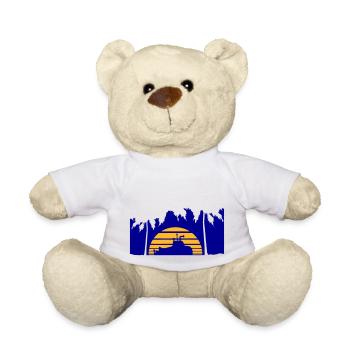 U-Boot Taucht Unterwasser Unterseeboot Wasser Boot - Teddy - Weiß - Vorne