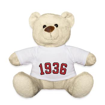 Sport year of birth 1936 - Teddy Bear - white - Front