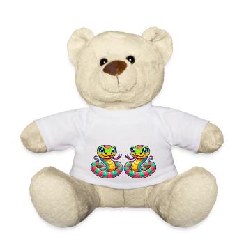Snake 2 - Teddy Bear - white - Front