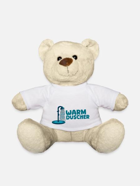 Warmduscher - Teddy - Weiß
