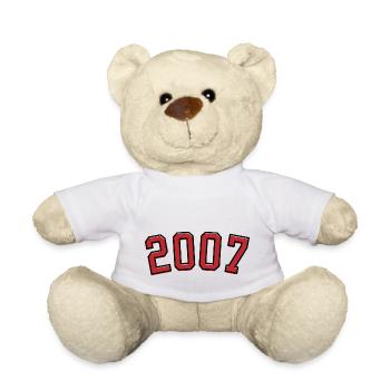 Année de naissance sport 2007 - Nounours - blanc - Devant