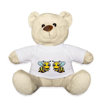 Guêpe abeille 2 - Nounours - blanc - Devant