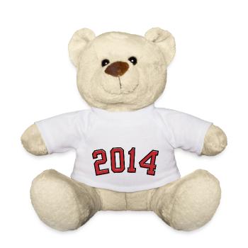 Année de naissance sport 2014 - Nounours - blanc - Devant