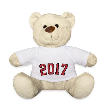 Année de naissance sport 2017 - Nounours - blanc - Devant