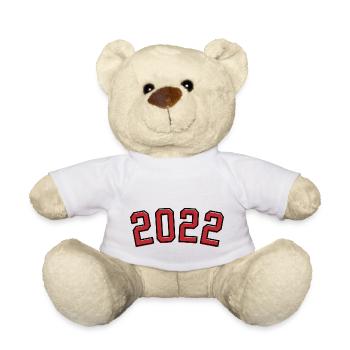 Sport Birth Year 2022 - Teddy Bear - white - Front