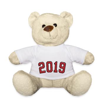 Year of birth sport 2019 - Teddy Bear - white - Front