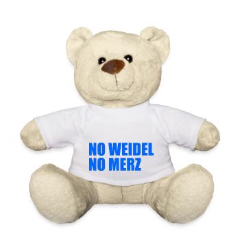 No weidel no merz - Teddy - Weiß - Vorne