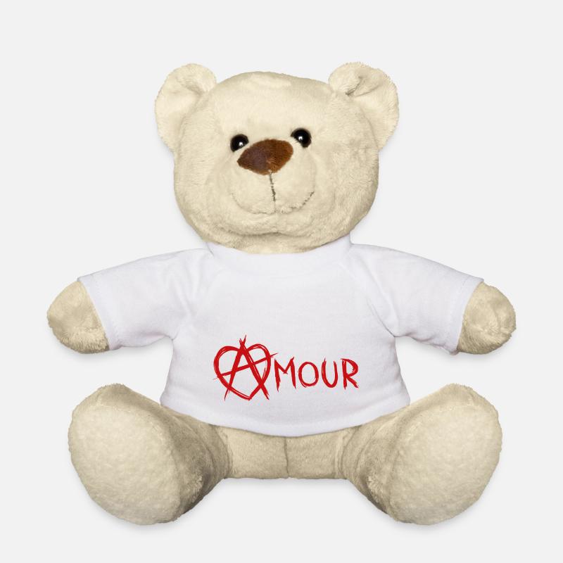 Liebe - Teddy - Weiß