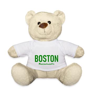Boston Massachusetts - États-Unis - États-Unis Amérique - Nounours - blanc - Devant