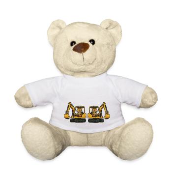 Excavatrice Tiger 2 - Nounours - blanc - Devant