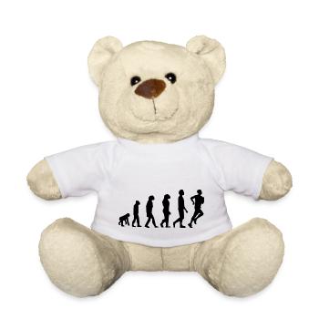 Evolution Jogging / Joggers - Teddy Bear - white - Front