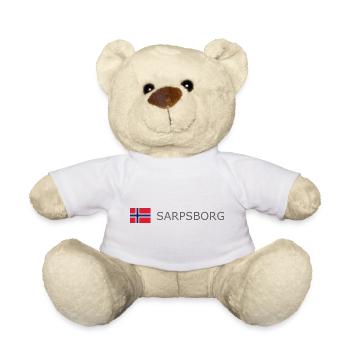 Drapeau de la Norvège - Sarpsborg - Norvège - Norvège - Nounours - blanc - Devant