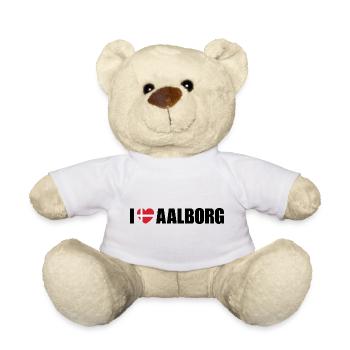 J’adore Aalborg, Danemark - Nounours - blanc - Devant