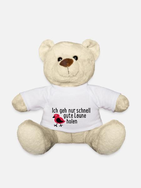 gute Laune - Teddy - Weiß