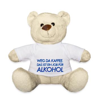 Weg da Kaffee! - Teddy - Weiß - Vorne