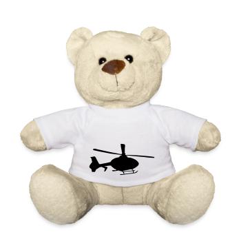 hélicoptère - Nounours - blanc - Devant