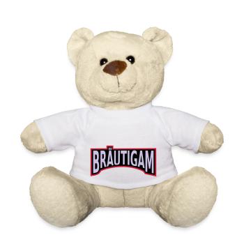 Junggesellenabschied Bräutigam - Teddy - Weiß - Vorne