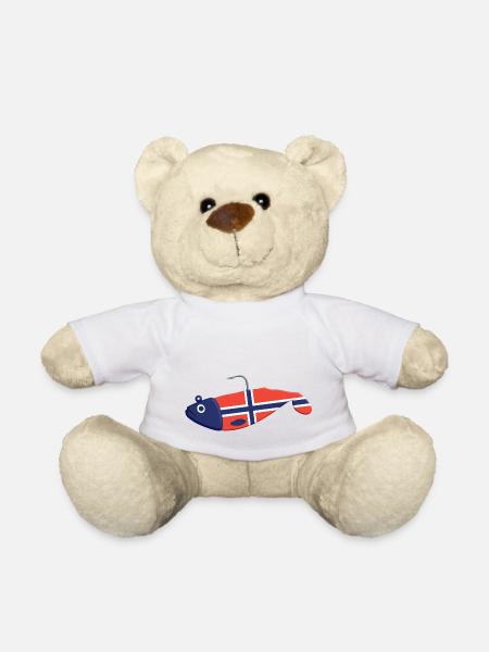 Gummifisch Big Norwegen - Teddy - Weiß