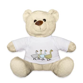 gans gaense goose fowl gefluegel poultry1 - Teddy - Weiß - Vorne