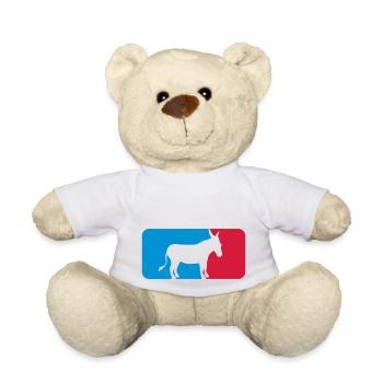 button sport logo cool esel pferd pony klein packe - Teddy - Weiß - Vorne