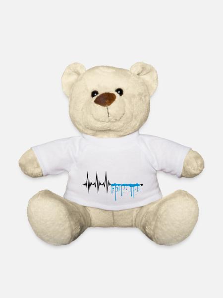 tropfen nass graffiti spray wellen linie frequenz - Teddy - Weiß