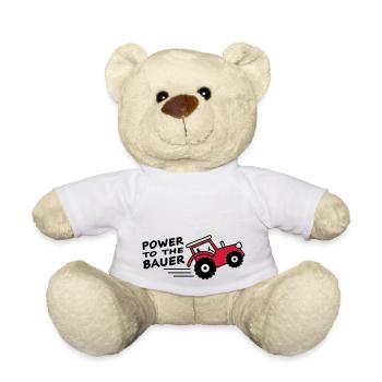 power_to_the_bauer - Nounours - blanc - Devant
