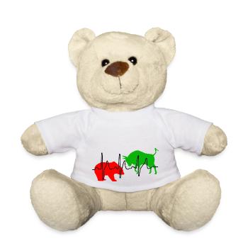 Bull et ours - pouls. Rouge / Vert - Nounours - blanc - Devant