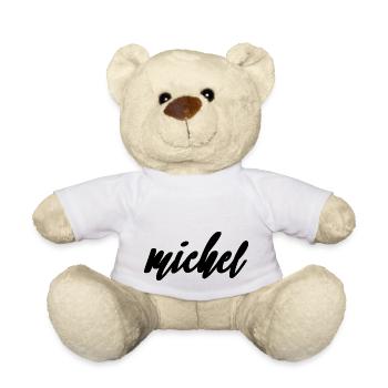 michel - Nounours - blanc - Devant