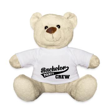 Bachelor Fête boum Crew - Nounours - blanc - Devant