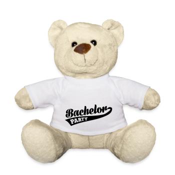 Bachelor Fête boum Mariage - Nounours - blanc - Devant