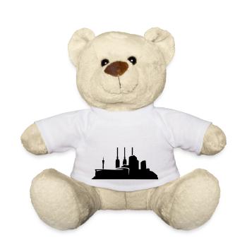 Hannover // Skyline // Silhouette // Skylineshirt - Teddy - Weiß - Vorne