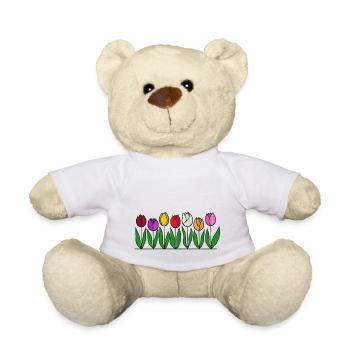 Tulpen, Blumen, Frühling - Teddy - Weiß - Vorne