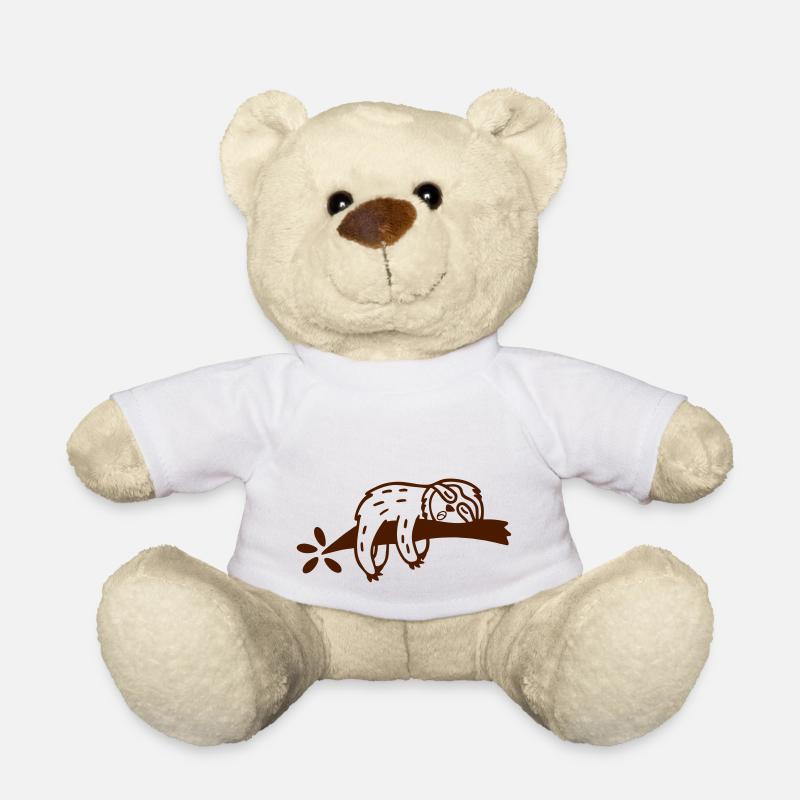 Faultier 2 - Teddy - Weiß