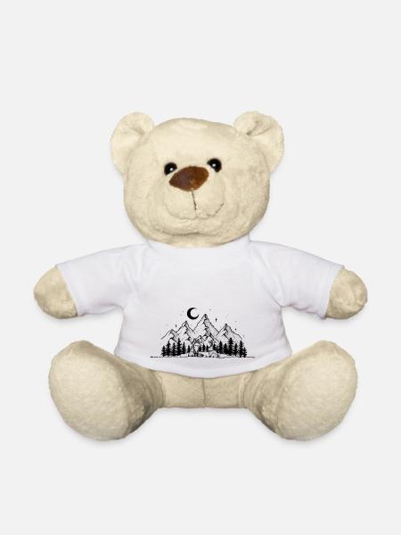 Fuchs Hase Gute Nacht Kinder Bild Geschenk - Teddy - Weiß